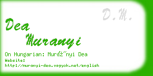 dea muranyi business card